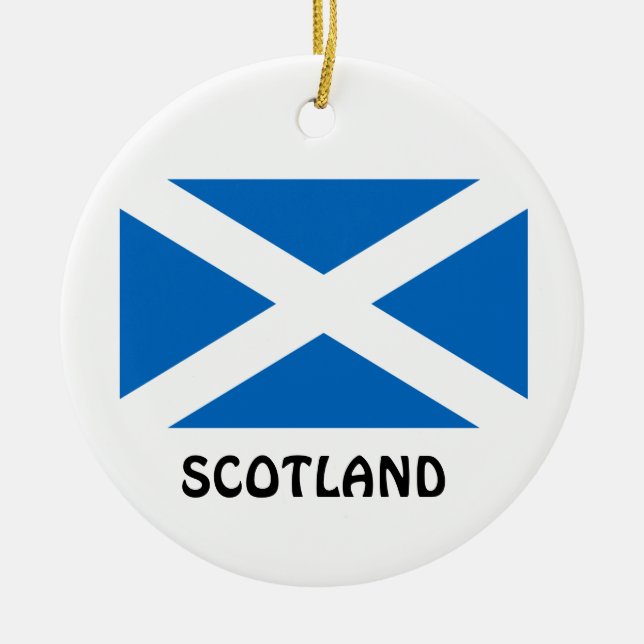 SCOTLAND* Custom Christmas Ornament (Front)