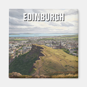 Scotland Edinburgh Arthurs Seat Travel Magnet