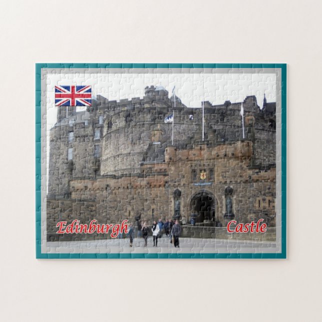 Scotland - Edinburgh - Castle - Jigsaw Puzzle (Horizontal)