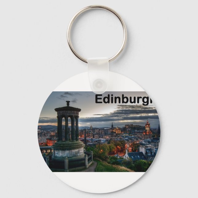 Scotland Edinburgh skyline (St.K) Key Ring (Front)