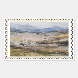 Scotland Fake stamp Rectangular Sticker