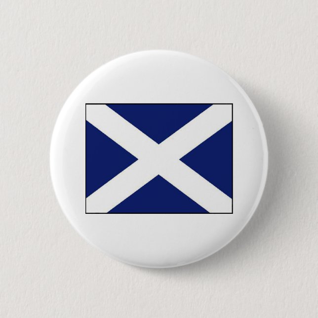 SCOTLAND FLAG 6 CM ROUND BADGE (Front)