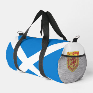 Scotland flag and coat of arms duffle bag