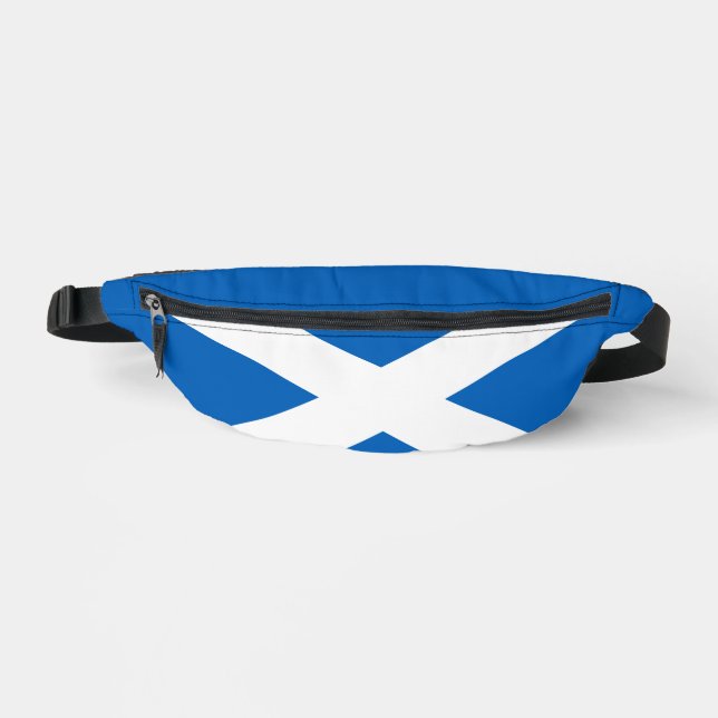 SCOTLAND FLAG BLUE WHITE CROSS  BUM BAGS (Front)