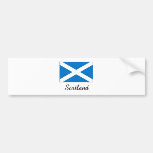 Scotland Flag Design Bumper Sticker