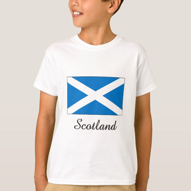 Scotland Flag Design T-Shirt (Front)