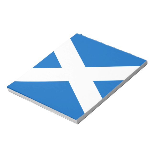 Scotland Flag Freedom Notepad (Rotated)