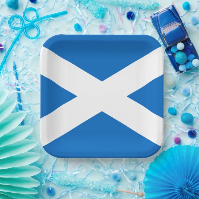 Scotland Flag Freedom Paper Plate (Party)