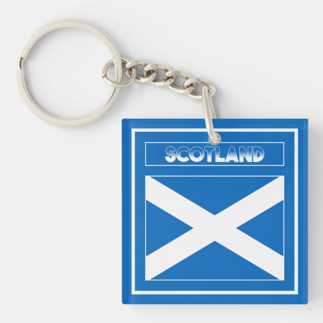 Scotland Flag Key Ring (Front)
