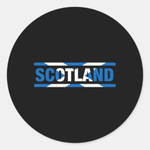 Scotland Flag Lettering It Is In My Dna Scots Classic Round Sticker