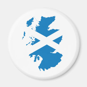 Scotland Flag Map full size Magnet