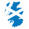 Scotland Flag Map full size