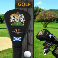 Scotland & Flag Monogrammed Golf Clubs Covers