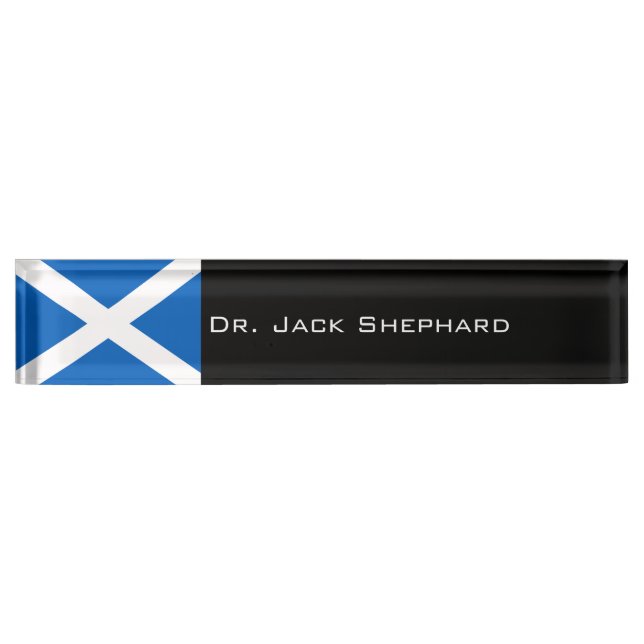 Scotland Flag Nameplate (Front)