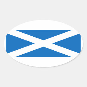 Scotland Flag Oval Sticker