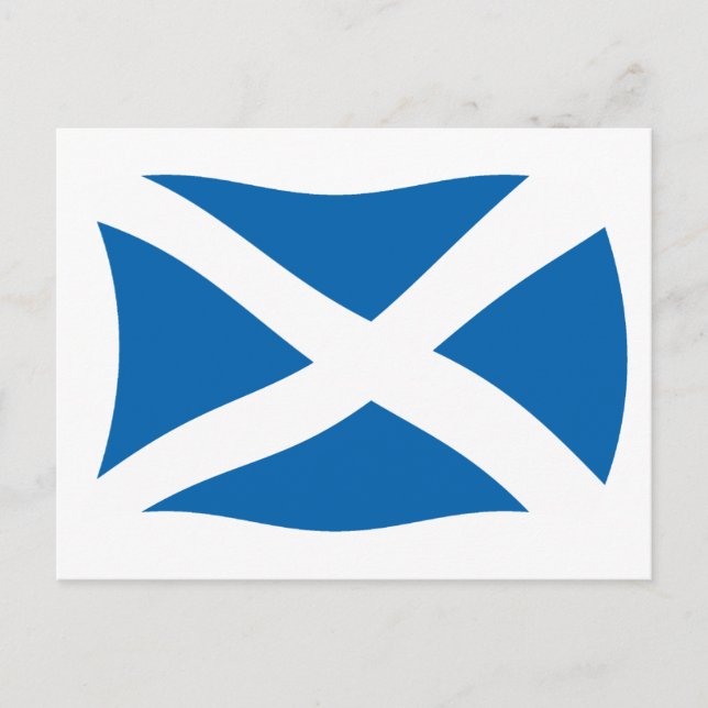Scotland Flag Postcard (Front)