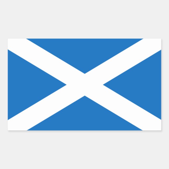 Scotland Flag Rectangular Sticker (Front)
