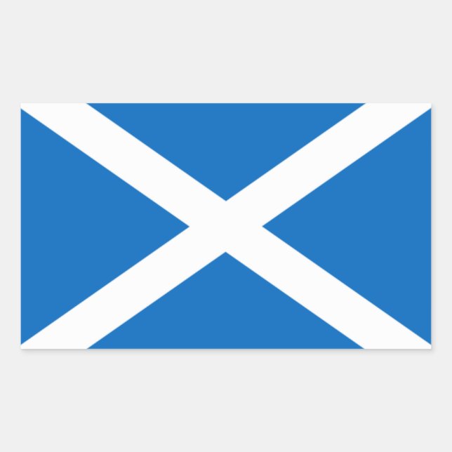 Scotland flag rectangular sticker (Front)