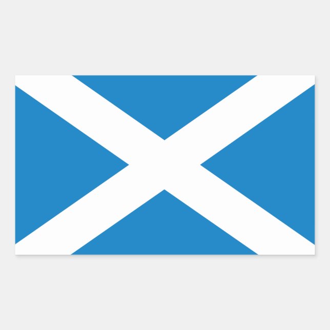 Scotland Flag Rectangular Sticker (Front)