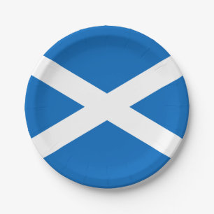 Scotland Flag Scottish Patriotic Paper Plate