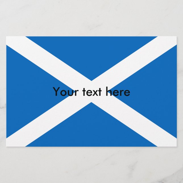 Scotland flag Scottish Saltire Stationery (Front)