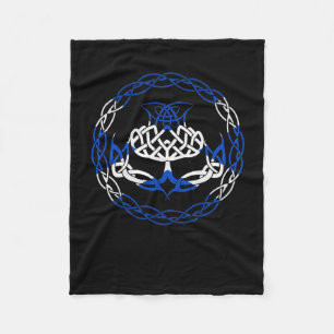 Scotland Flag Scottish Thistle Fleece Blanket