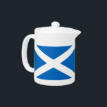 Scotland Flag Teapot<br><div class="desc">Add a touch of Scottish pride to your tea time with our exclusive teapot featuring the flag of Scotland! Crafted with meticulous attention to detail, this teapot is more than just a beverage server; it’s a celebration of Scotland’s rich heritage and cultural pride. The elegant design prominently displays the iconic...</div>