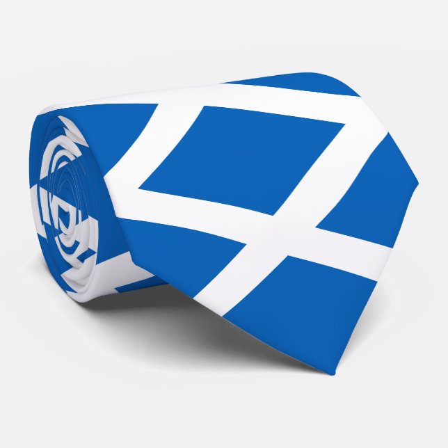Scotland Flag Tie (Rolled)