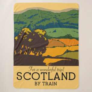 Scotland "For a Wonderful trip!" Sherpa Blanket