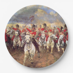 Scotland For Ever (Cavalry Officers) (Military) Paper Plate