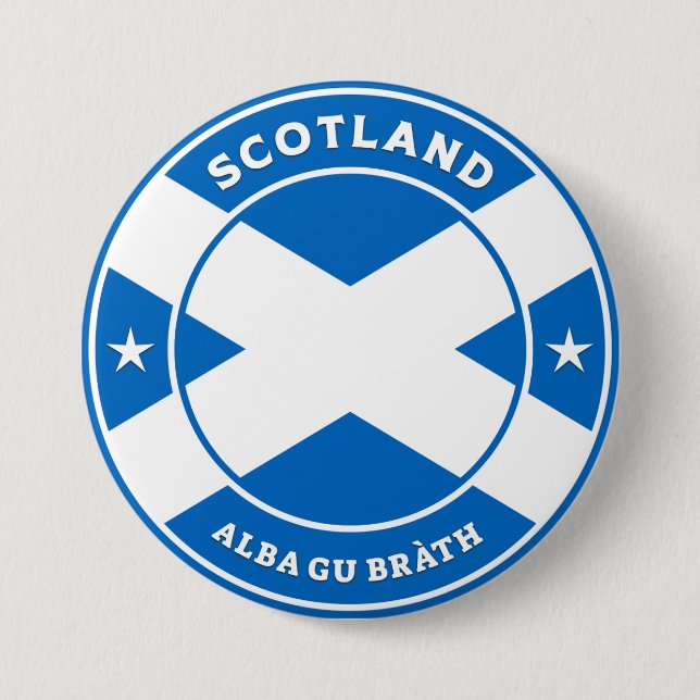 Scotland Forever 7.5 Cm Round Badge (Front)