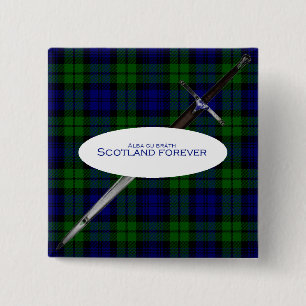 Scotland Forever Alba gu bràth 15 Cm Square Badge