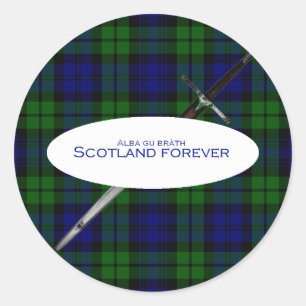 Scotland Forever Alba gu bràth Classic Round Sticker