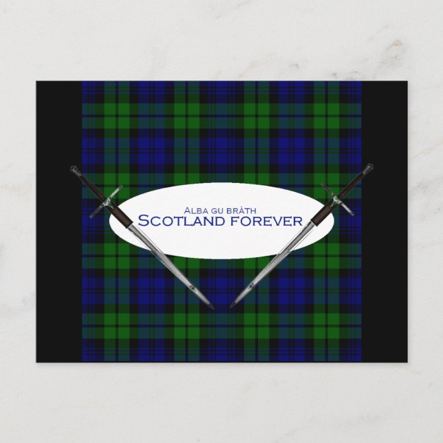 Scotland Forever Alba gu bràth Postcard (Front)