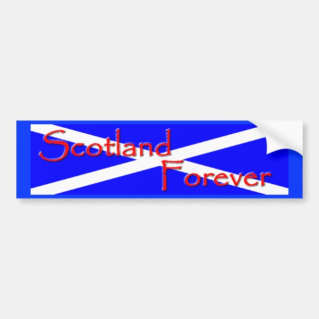 Scotland Forever Bumper Sticker (Front)