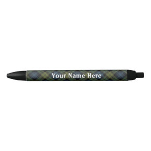 Scotland Forever Campbell Tartan Black Ink Pen