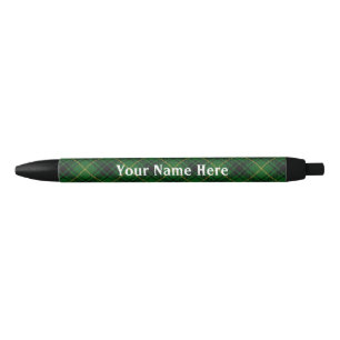 Scotland Forever Clan MacArthur Arthur Tartan Black Ink Pen