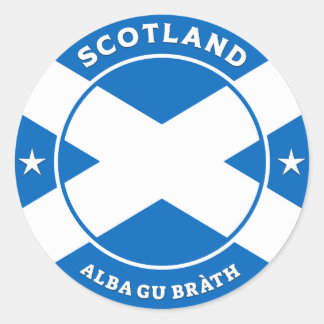 Scotland Forever Classic Round Sticker