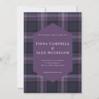 Scotland Forever Tartan Invitation