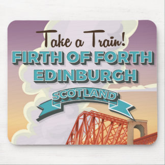 Scotland Fourth Bridge Travel poster. Mouse Pad