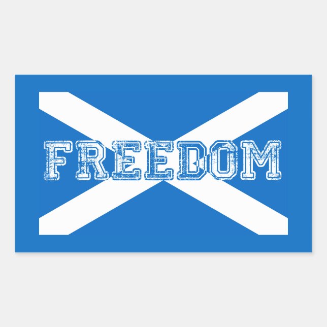 Scotland Freedom Rectangular Sticker (Front)