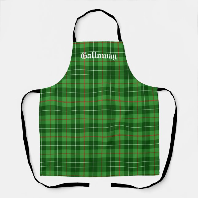 Scotland Galloway District Tartan Personalised Apron (Front)
