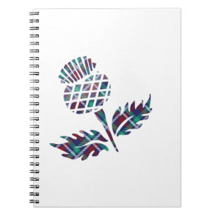 Scotland Gifts Scottish Thistle Tartan Plaid Gift Notebook