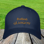 Scotland & Glasgow fashion / Scottish Patriots Embroidered Hat<br><div class="desc">Embroidered Hats: Scotland & Glasgow fashion baseball / trucker hats for Scottish patriots - love my country,  travel,  holiday / sports fans</div>