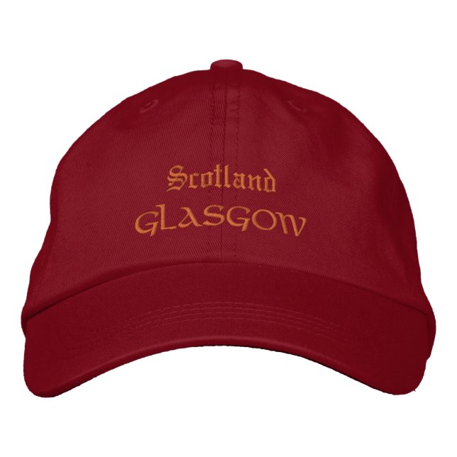 Scotland & Glasgow fashion / Scottish Patriots Embroidered Hat (Front)