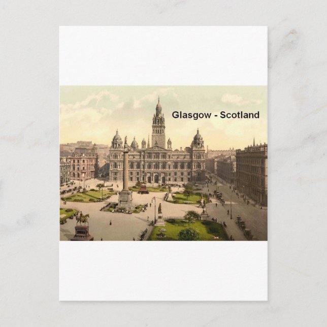 Scotland Glasgow George Square (St.K.) Postcard (Front)