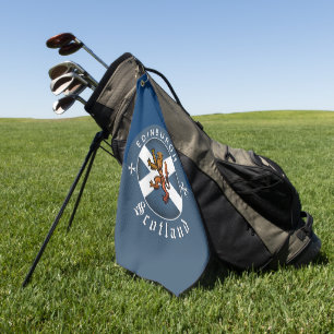 Scotland Golf Towel, Edinburgh, Scottish Flag Towel