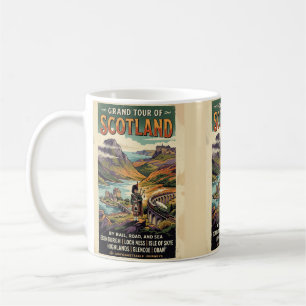 Scotland Grand Tour Retro Travel Poster Coffee Mug