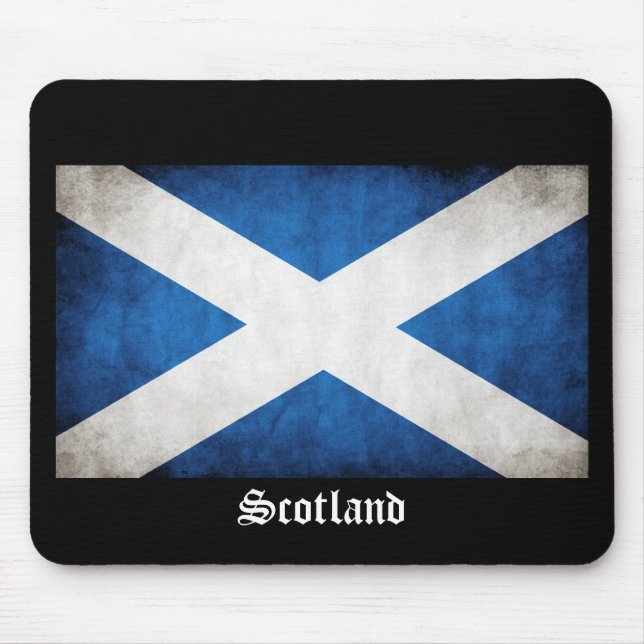 Scotland Grunge Flag Mouse Pad (Front)