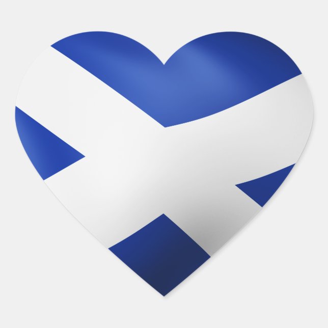 Scotland Heart Sticker (Front)